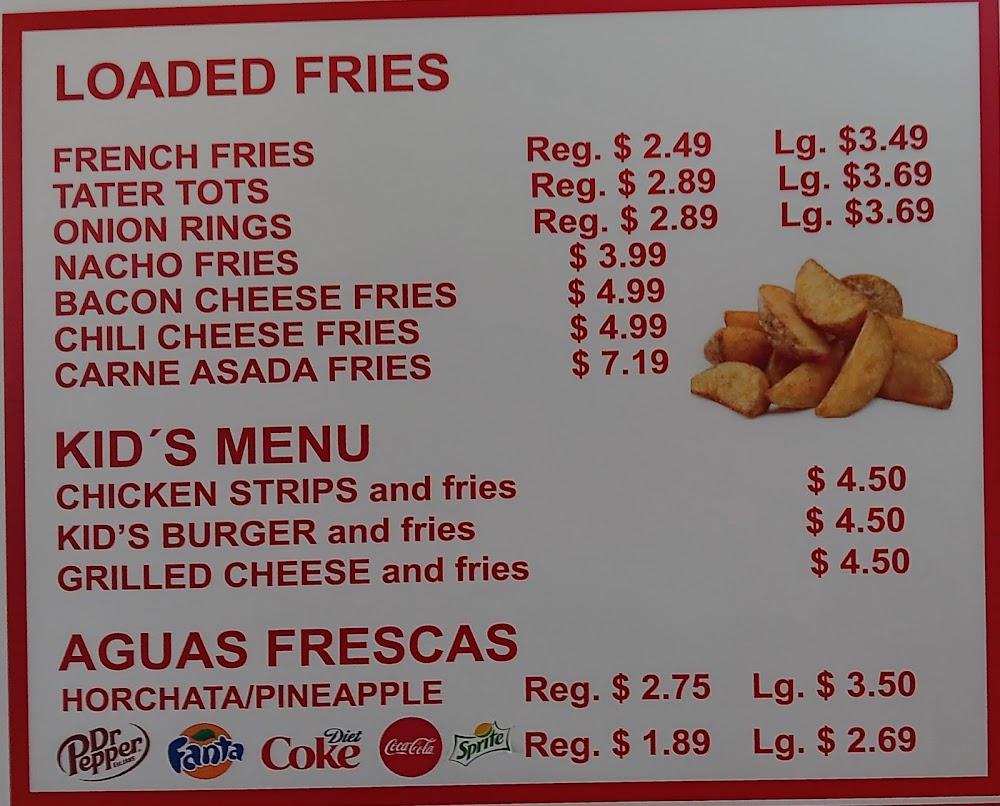 J's Casa Burger Menu image 3